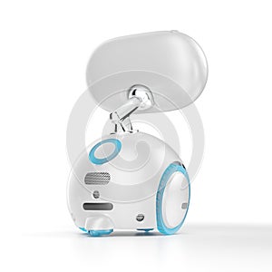 Smart robot with smart screen. Household Assistant.