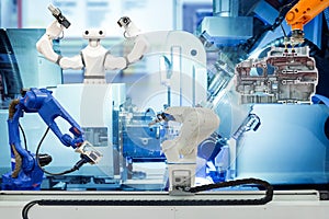 Smart robotic working on smart factory concept