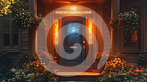 Smart security system enhances home protection with modern technology and design