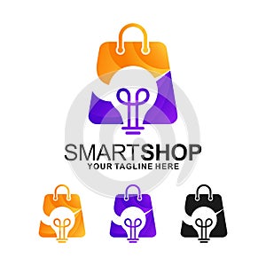 Smart shop design logo collection