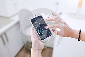 Smart software for mobile device to control apartment parameters