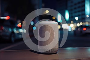 smart speaker, providing virtual assistant with information on weather and traffic before morning commute