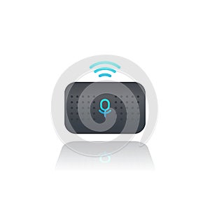 Smart speaker, voice assistant, vector