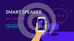 Smart speaker, voice command device with integrated virtual assistant