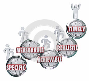 SMART Specific Measurable Achievable Realistic Timely Goals Objective photo