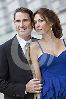 Smart Successful Man and Woman Couple