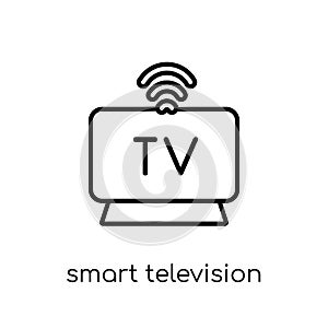 smart Television icon. Trendy modern flat linear vector smart Te
