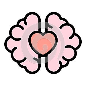 Smart thinking icon vector flat