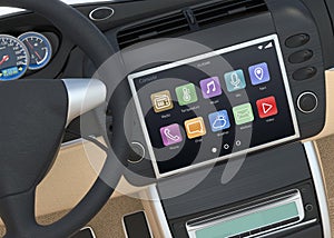 Smart touch screen multimedia system for automobile