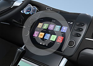 Smart touch screen multimedia system for automobile photo