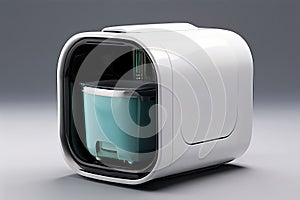 smart trash canfocus on the sensor the lid and the waste sorting