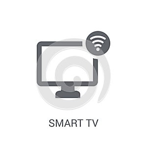 Smart tv icon. Trendy Smart tv logo concept on white background