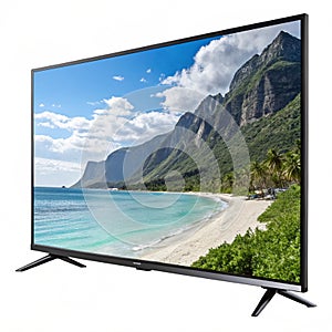 Smart TV isolated on white background