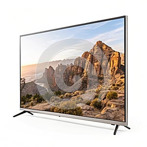 Smart TV isolated on white background