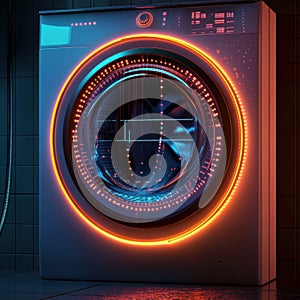 Interactive visual guide to smart washing machine features