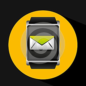 Smart watch concept email social media