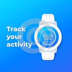 Smart watch with fitness app, activity tracker