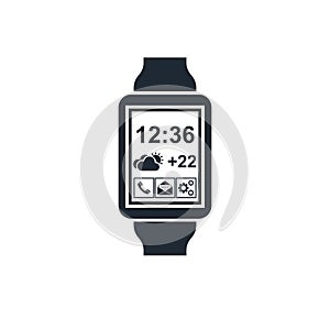 Smart watch, fitness taime icon