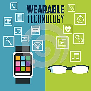 Smart watch glasses and wearable technology