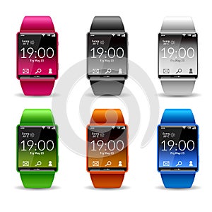 Smart Watch Icon Set