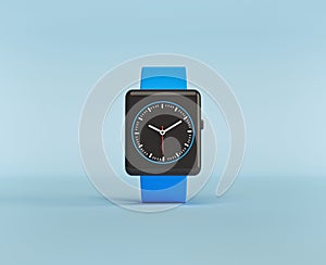 Smart watch isolated. minimal icon, symbol. 3d rendering