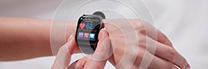 Smart Watch Showing Heartbeat Monitor