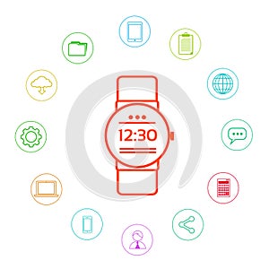 Smart Watch Technology Electronic Device Apps