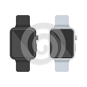 Smart watch white and black