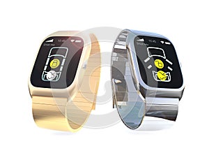 Smart watches with app for car door lock and unlock