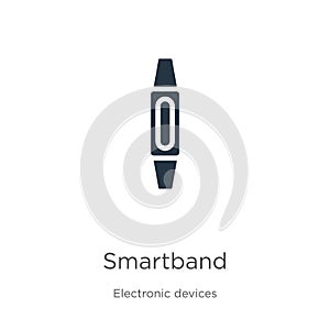 Smartband icon vector. Trendy flat smartband icon from electronic devices collection isolated on white background. Vector