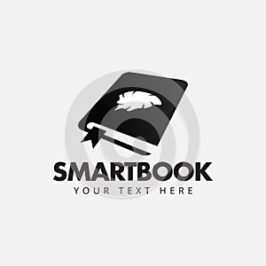 Smartbook logo design template vector isolated photo