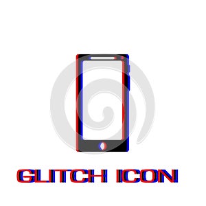 Smartfon icon flat.