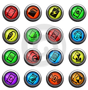 Smarthone specs icons set
