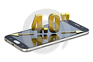 Smartphone with 4.0 inches diagonal