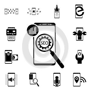 Smartphone bank notice icon. Mobile concept icons universal set for web and mobile