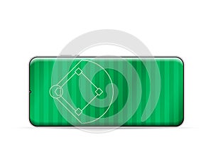 Smartphone baseball field