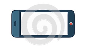 Smartphone Blank Screen: Modern Mobile Device for Content, vector design Generative AI