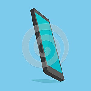 Smartphone with blue screen