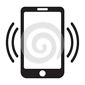 Smartphone call icon, mobile phone call icon.