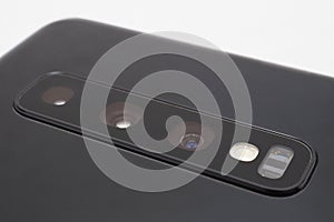 Smartphone camera module close up