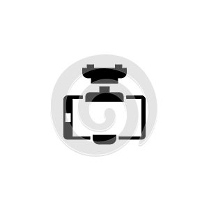 Smartphone Car Holder Flat Vector Icon