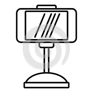 Smartphone car holder icon, outline style