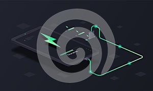 Smartphone charging station