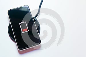 Smartphone charging on a wireless charger