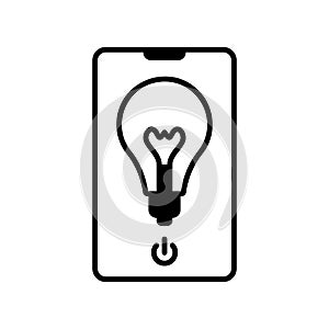 Smartphone controlled smart light app icon