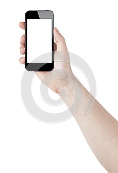 Smartphone curved in hand