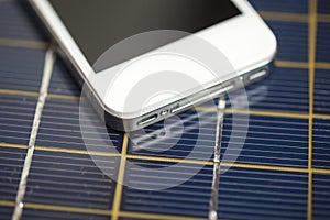 Smartphone device cell phone charging with solar charger