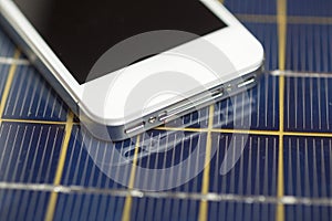 Smartphone device cell phone charging with solar charger