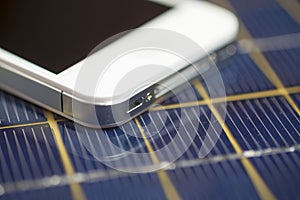 Smartphone device cell phone charging with solar charger