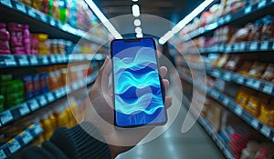 AI-Generated Supermarket Visualization